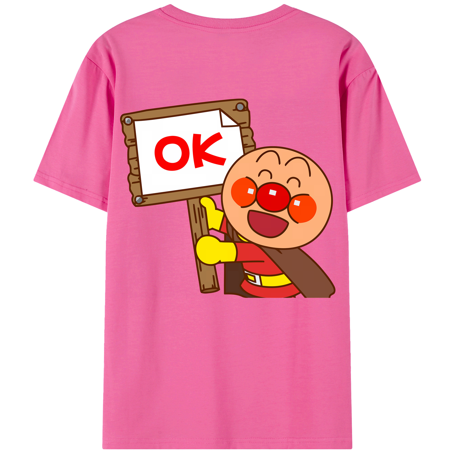 （画像用） アンパンマン Anpanman レディース半袖Tシャツ(バックプリント)